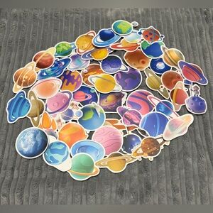 50 Pcs Outer Space Planets